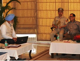 The Governor of Arunachal Pradesh Shri JP Rajkhowa with Northeast Frontier Railway General Manager Shri R.S. Virdi at Raj Bhawan, Itanagar on 29th June 2015. Also seen: Rangia Divisional Railway Manager Shri Radhey Raman, NF Railway Chief Personal Relation Officer, Shri PJ Sharma.